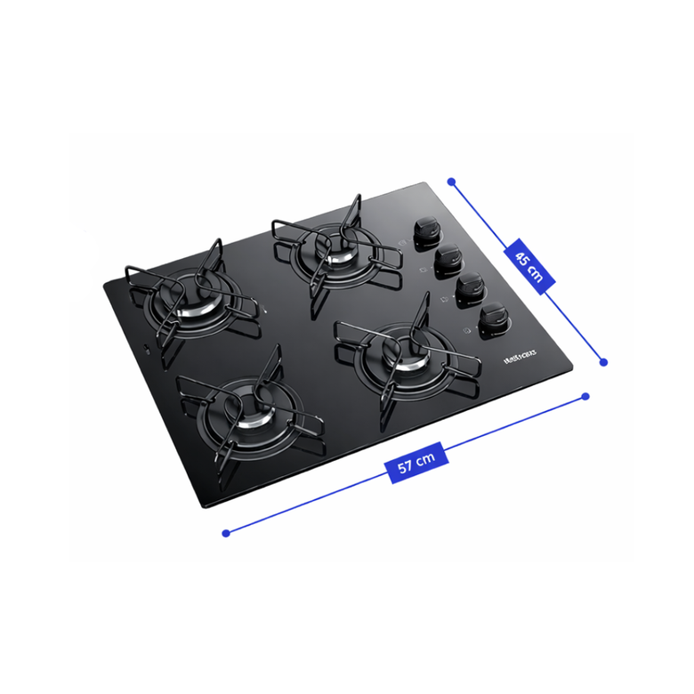 Cooktop A Gás 4 Bocas Essencial Itatiaia