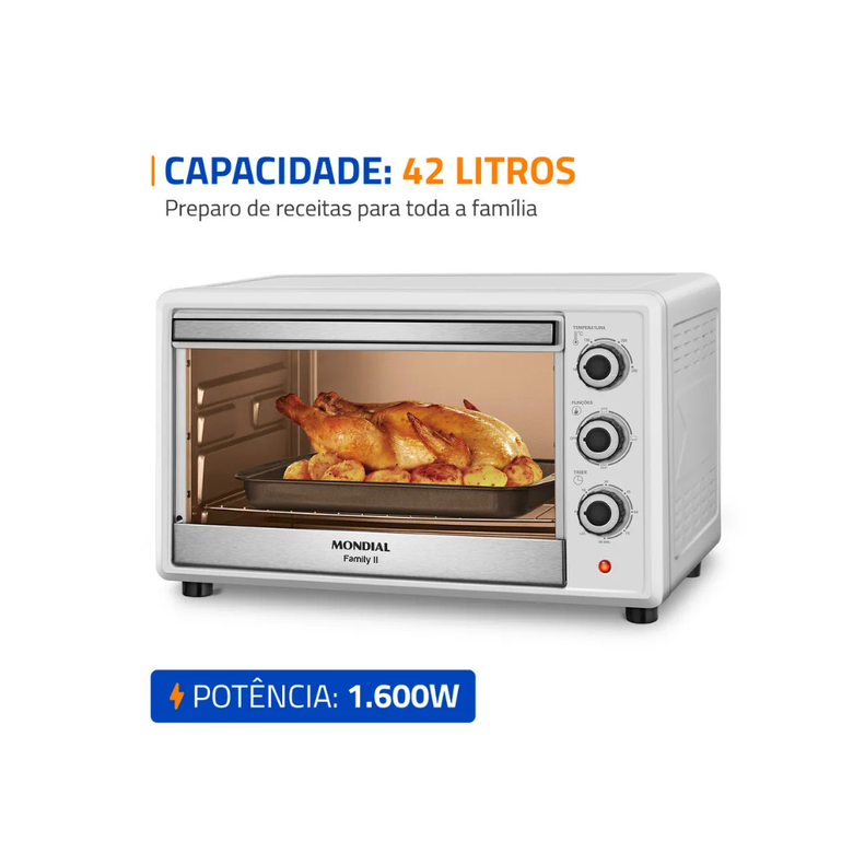 Forno Elétrico 42L 1600W Family II Mondial