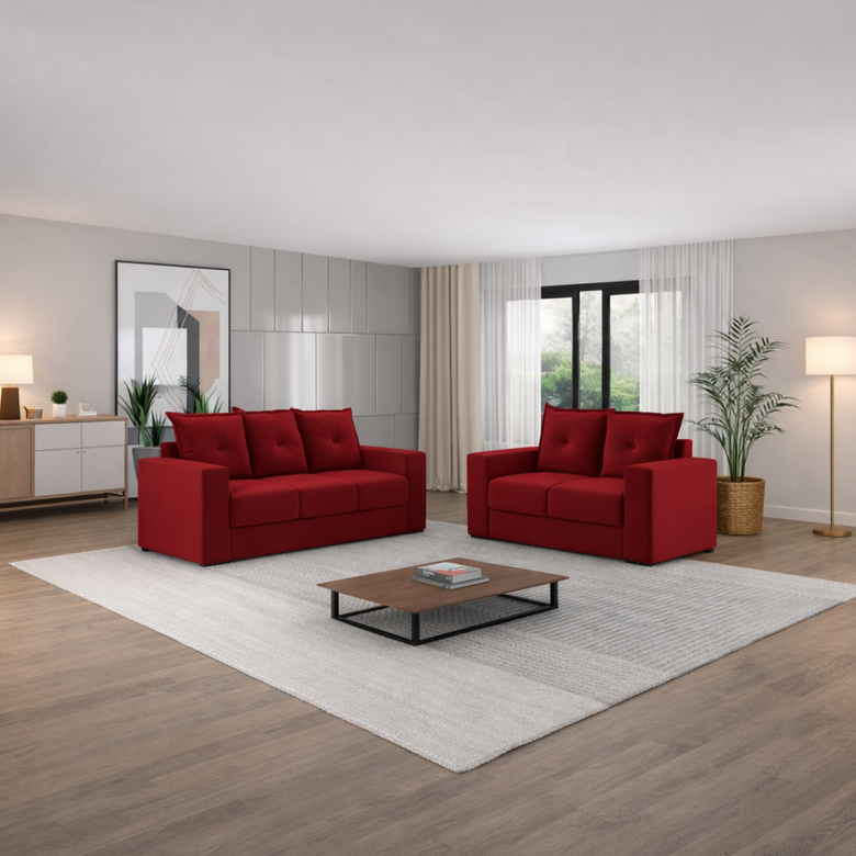 Conjunto de Sofá 3x2 Lugares Santa Catarina Bacetto