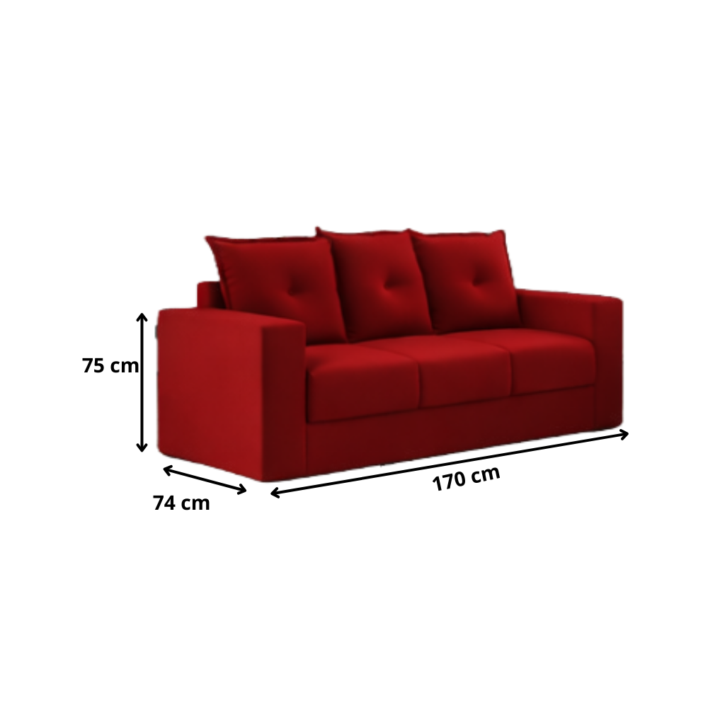 Conjunto de Sofá 3x2 Lugares Santa Catarina Bacetto