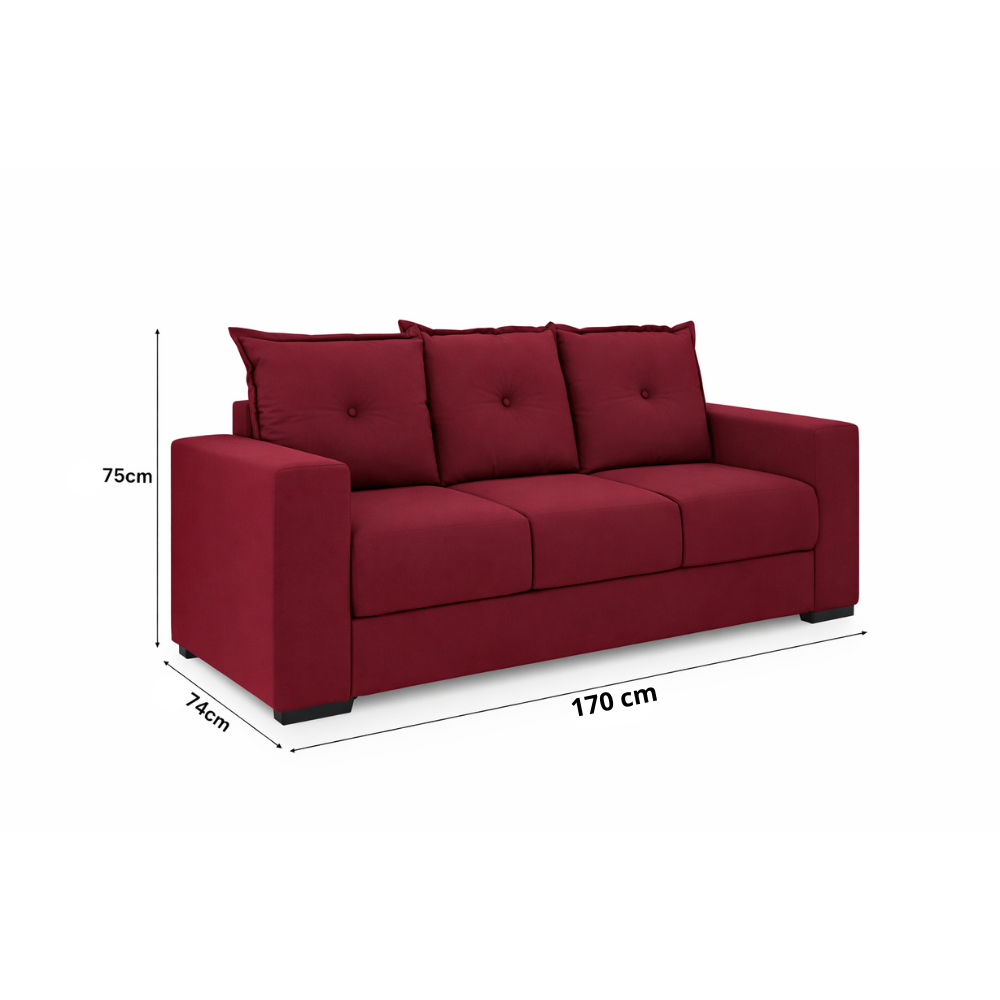 Conjunto de Sofá 3x2 Lugares Santa Catarina Bacetto