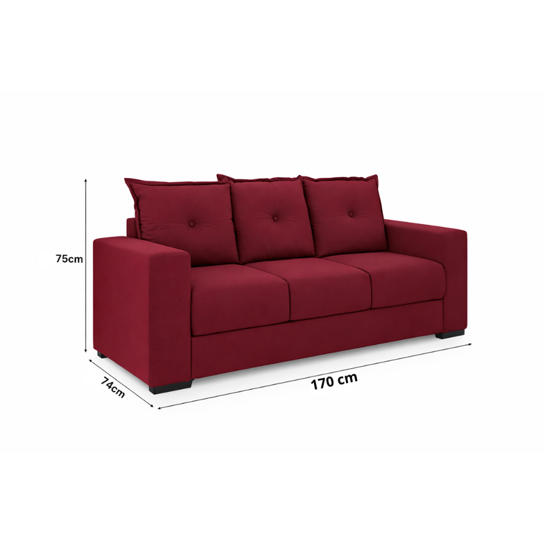 Conjunto de Sofá 3x2 Lugares Santa Catarina Bacetto