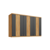 Armário Aéreo 3 Portas 120 Cm Canelado Sauvignon Ronipa