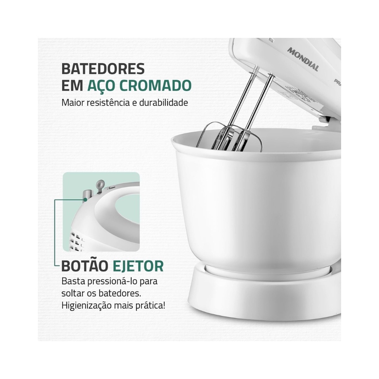 Batedeira Mondial Pratica Vermelha 400W B-44