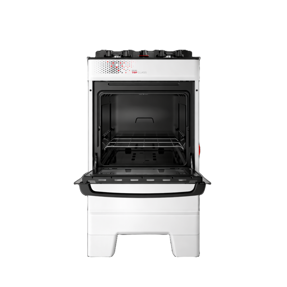 Fogão 4 Bocas Ideal Top Glass Acendimento Manual Esmaltec