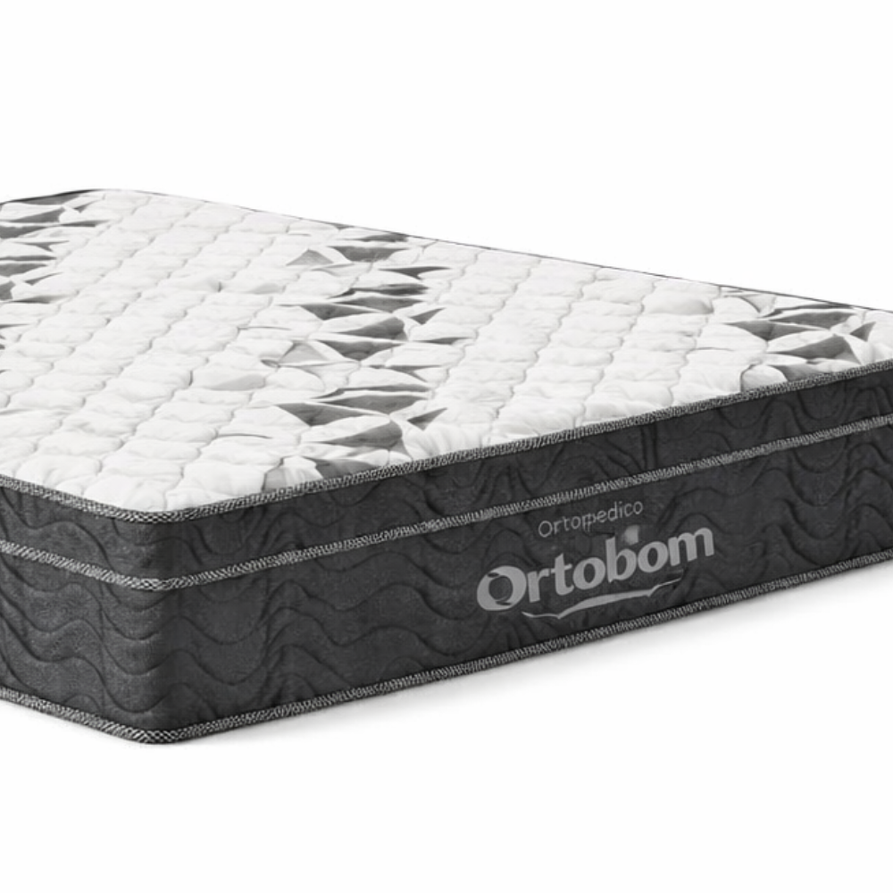 Cama Box Casal Airtech D33 (Colchão + Base) 138x188 Ortobom