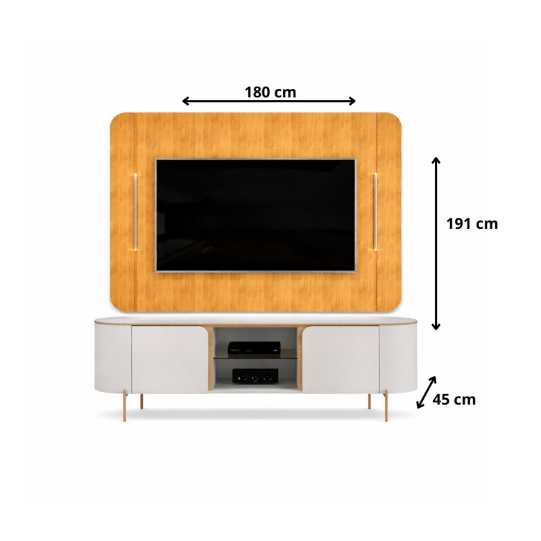 Painel e Bancada Adele Para TV até 65" DJ Móveis
