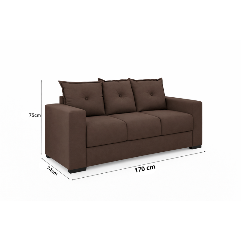 Conjunto de Sofá 3x2 Lugares Santa Catarina Bacetto