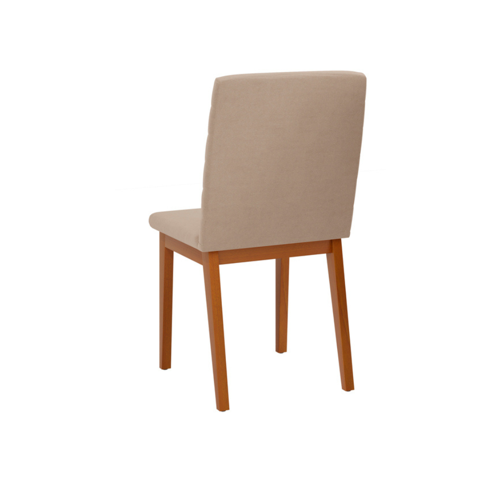 Conjunto 2 Cadeiras Estofadas Sofia Dj Móveis