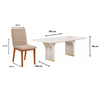 Conjunto De Mesa Yara Com 6 Cadeiras Sofia Dj Móveis