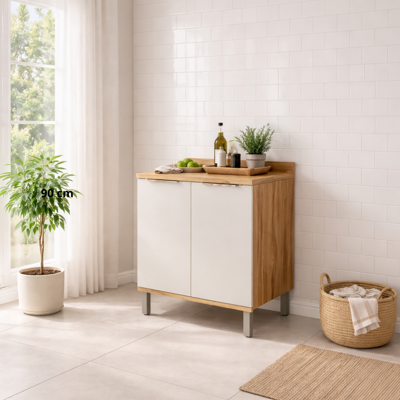 Balcão 2 Portas 80 Cm MDF Sauvignon Rionipa