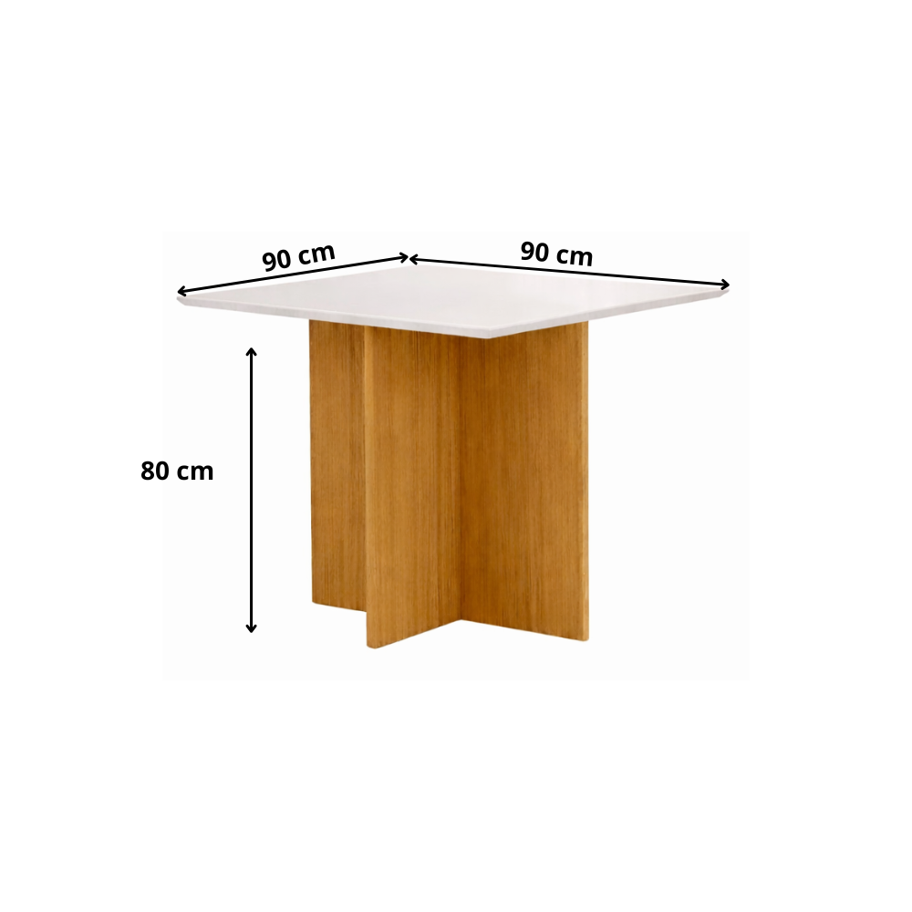 Mesa de Jantar 90cm 4 Lugares Helo Poliman