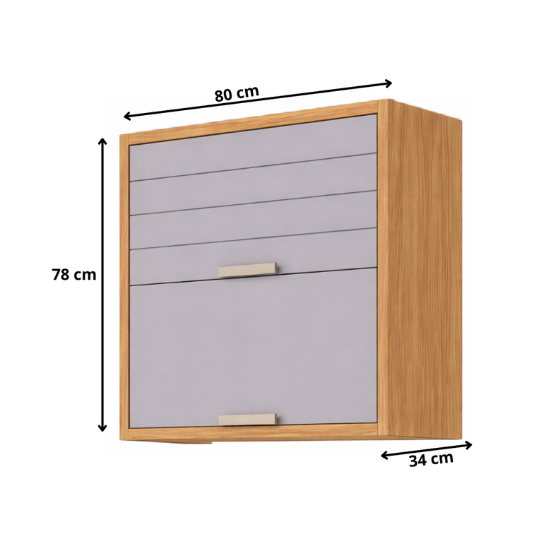 Armário Aéreo 2 Portas 80cm Eloise MGM