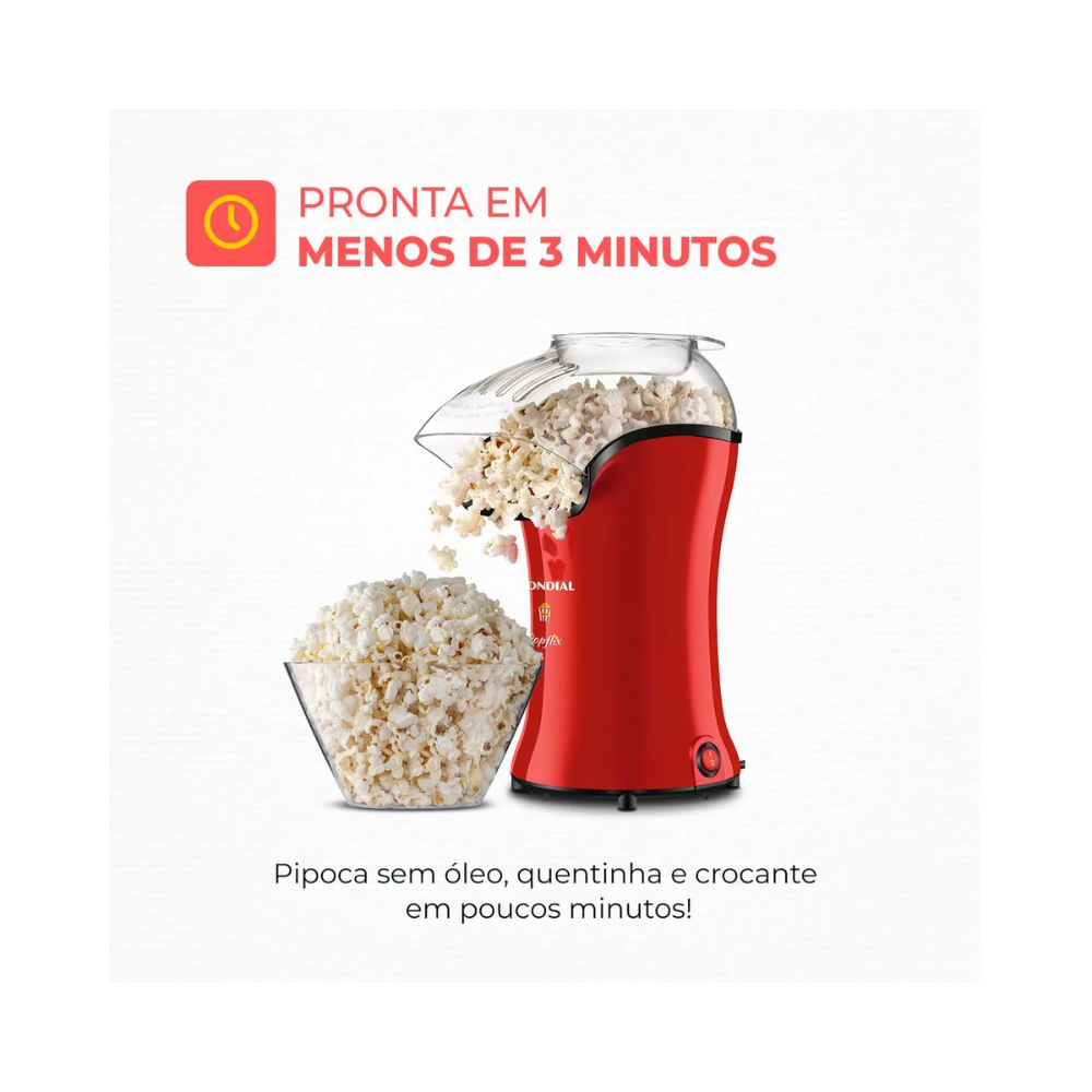 Pipoqueira Mondial Popflix PP-03 - VERMELHO