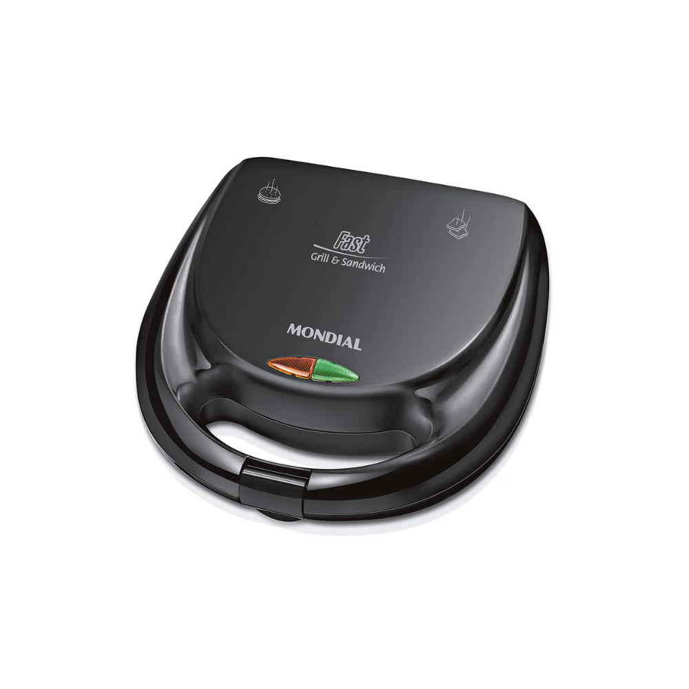 Sanduicheira Mondial Fast Grill e Sandwich S-12 - PRETO