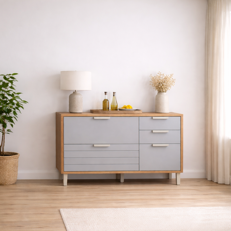 Balcão 1 Porta 4 Gavetas 120cm Eloise MGM