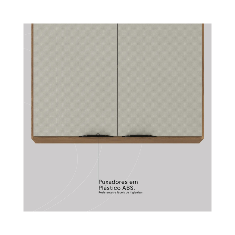 Armário Aéreo 80cm 2 Portas Firenze Demóbile