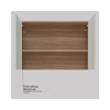 Armário Aéreo 80cm 2 Portas Firenze Demóbile