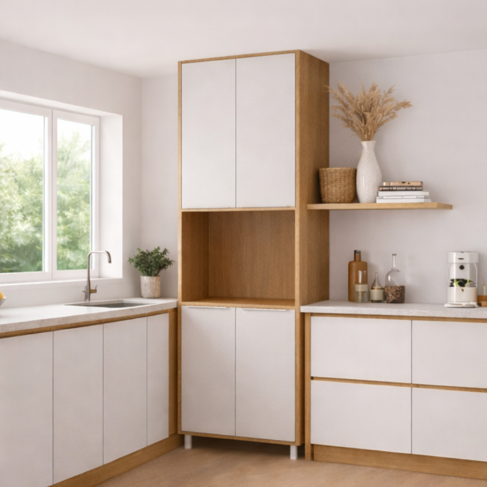 Paneleiro Torre Quente 4 Portas 70cm Esplendida MGM - FREIJO/OFFWHITE