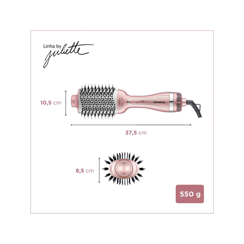 Escova Secadora By Juliette Mondial Golden Rose ES-JU-01