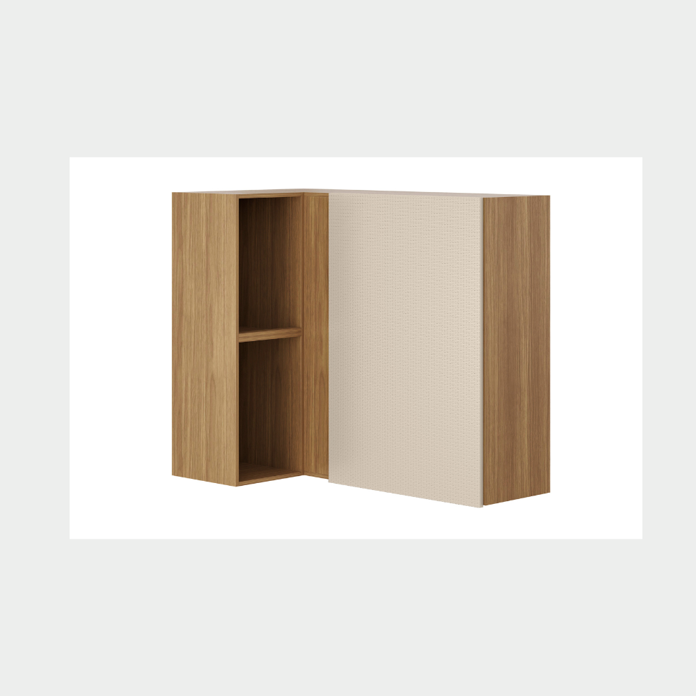 Armário Aéreo 1 porta Canto Art Kits Paraná - FREIJO/SOFT