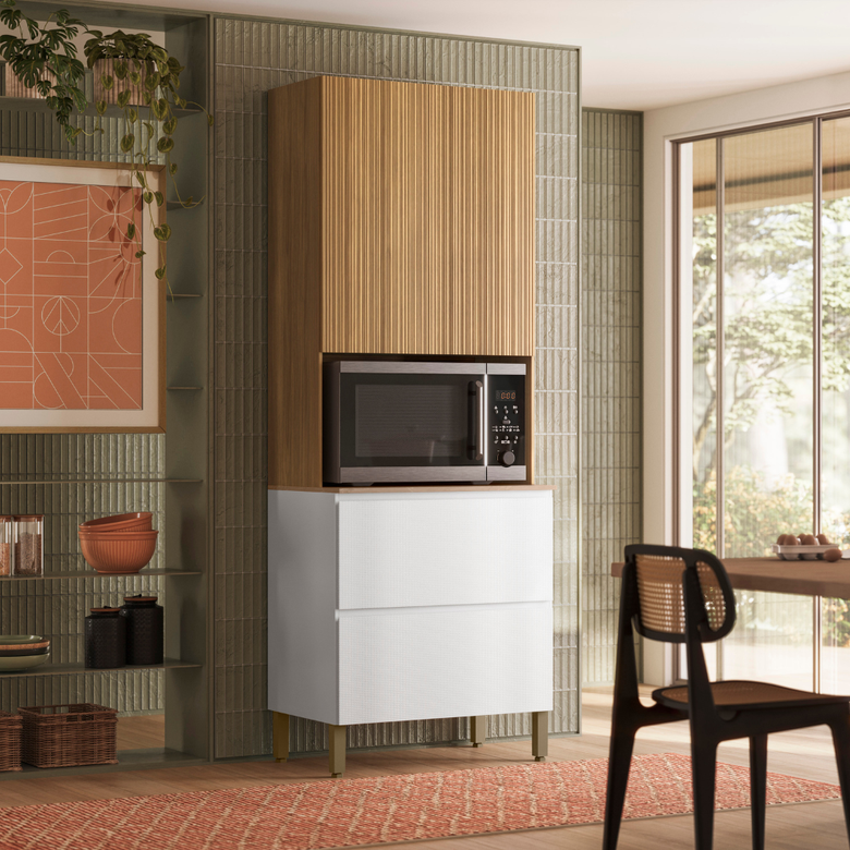 Paneleiro 3 Portas 1 Gaveta Art Kits Parana