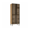 Paneleiro Duplo Cristaleira 2 Portas 80cm Viv Kits Paraná