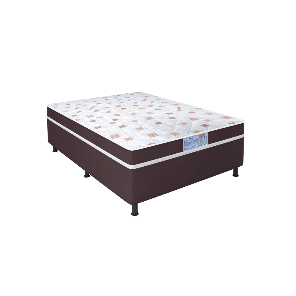 Cama Box Casal Conjugada 138x48 Black Bacetto