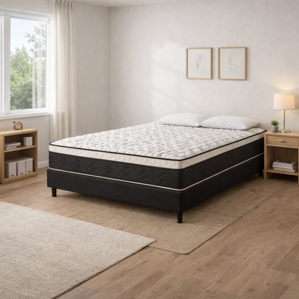 Colchão Casal 138 Cm D33 Placa EPS Gold 133  Reconflex - PRETO