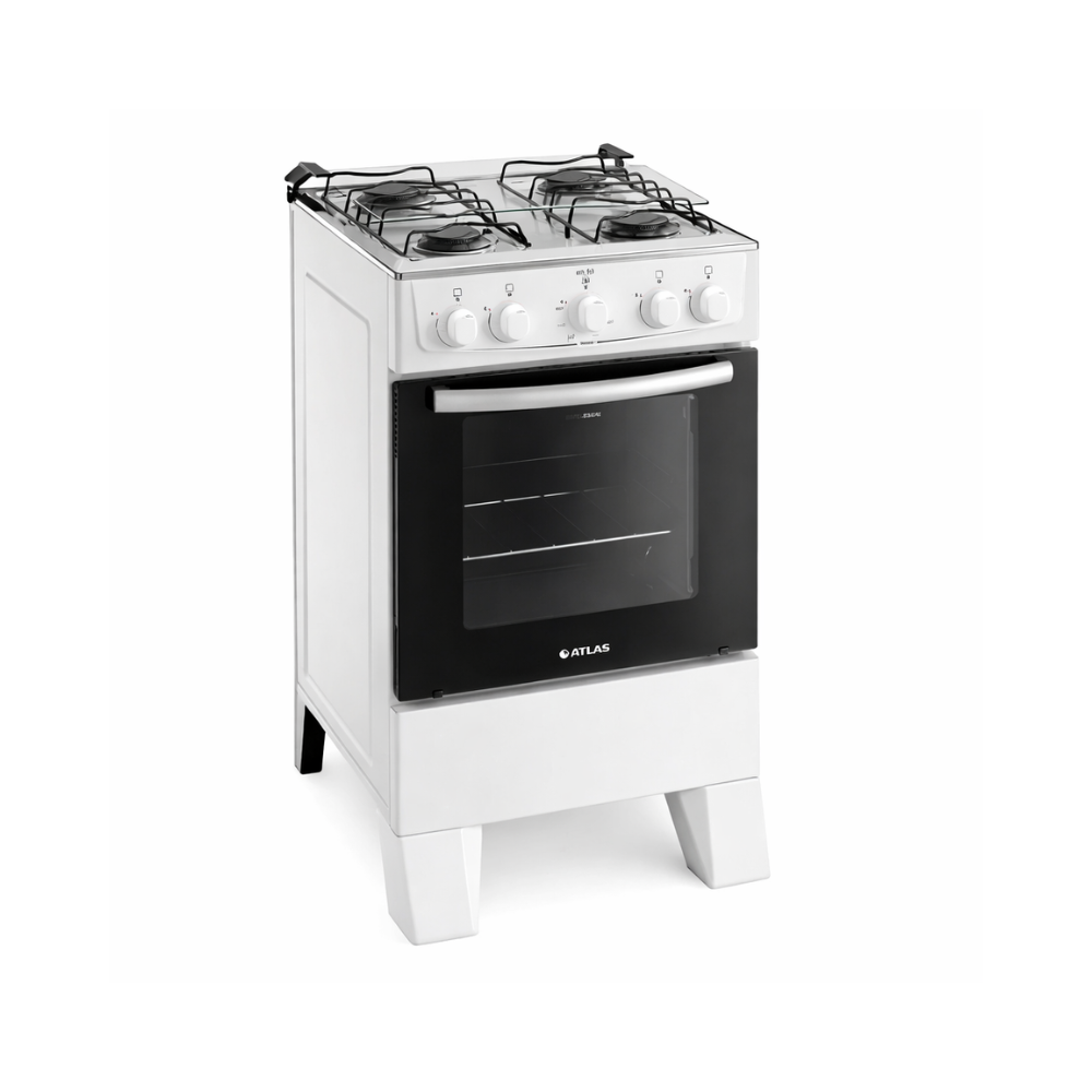 Fogão 4 Bocas Atlas Acendimento Manual Milão - BRANCO