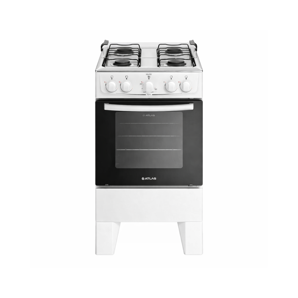 Fogão 4 Bocas Atlas Acendimento Manual Milão - BRANCO