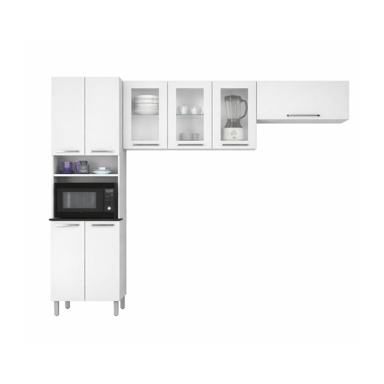 Cozinha Modulada 3 Peças 8 Portas Luce Itatiaia