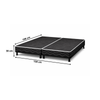Base Para Cama Box Queen Bipartida Bordada Universal Bacetto