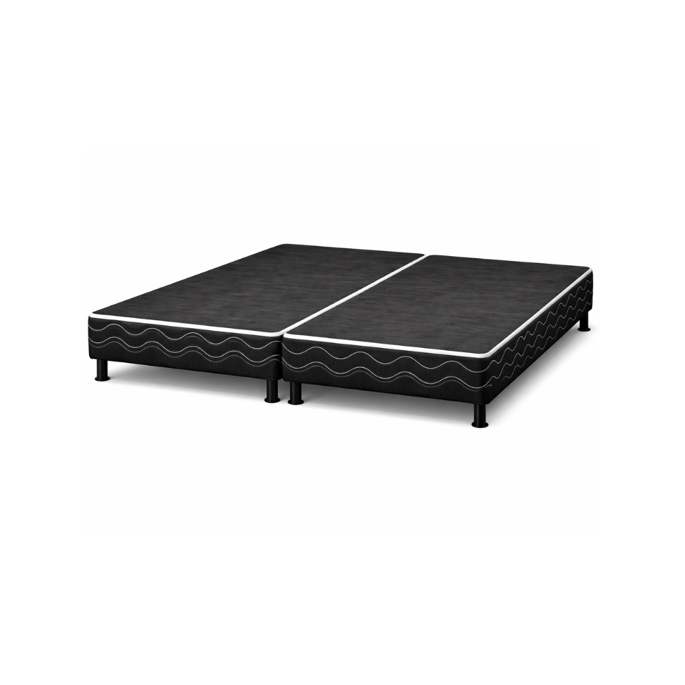 Base Para Cama Box Queen Bipartida Bordada Universal Bacetto
