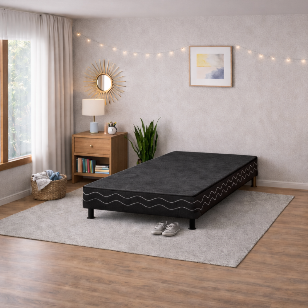 Base Para Cama Box Solteiro Bordada Universal 188x88 Baflex