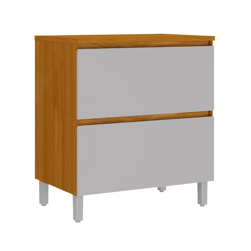 Balcão 80cm 1 Porta 1 Gaveta Com Tampo Lumina Itatiaia - CINAMOMO/FENDI