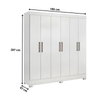 Guarda Roupa Casal 6 Portas 2 Gavetas Verso Demóbile