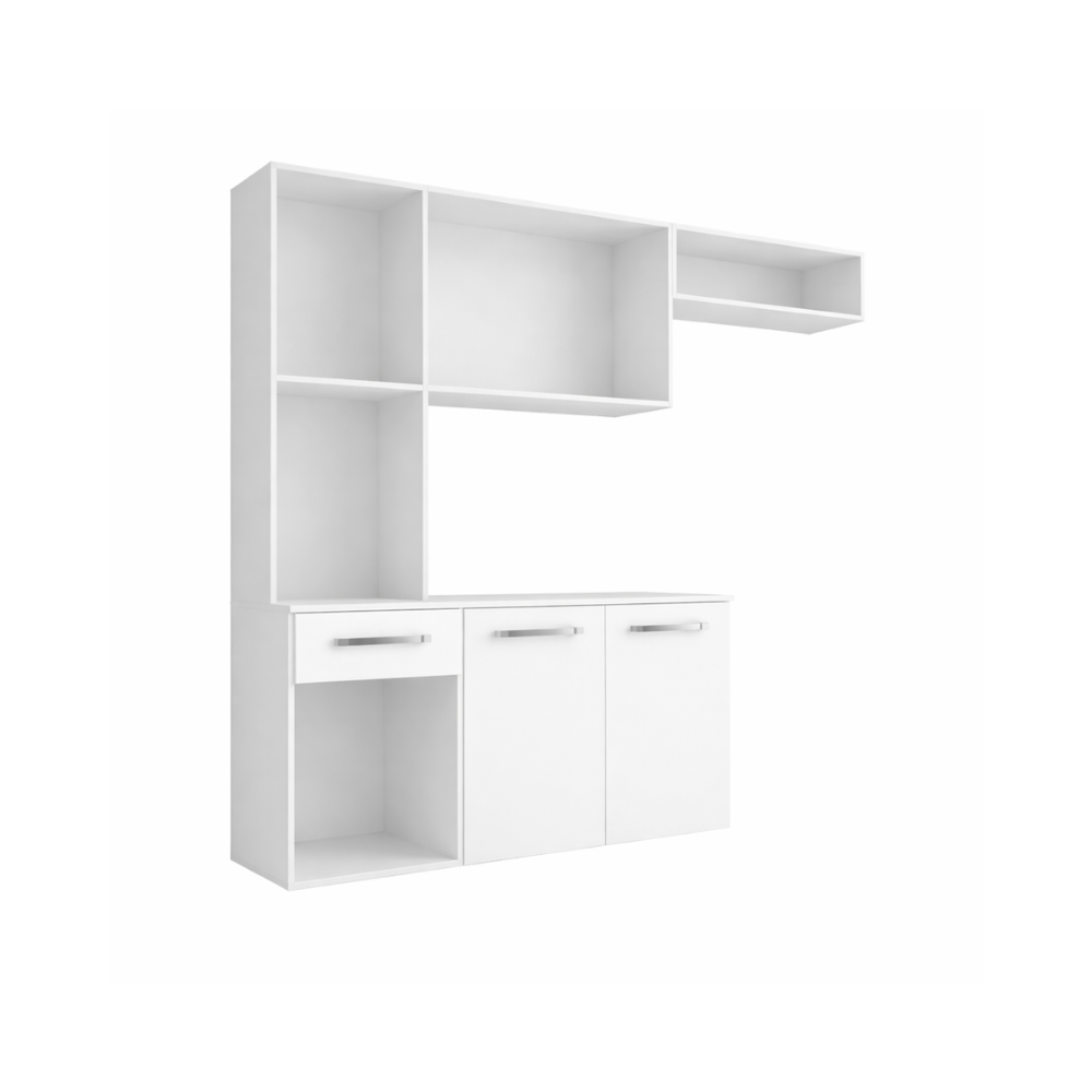 Cozinha Suspensa 6 Portas 1 Gaveta  Belíssima Fiorello