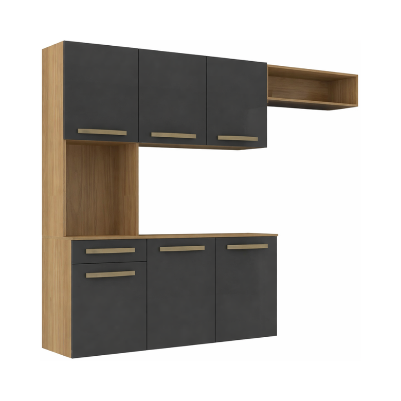 Cozinha Suspensa 6 Portas 1 Gaveta  Belíssima Fiorello