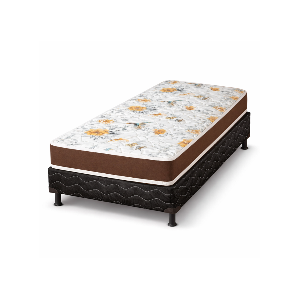 Cama Box Solteiro Colchão e Base 88x188 D45 EPS Bacetto