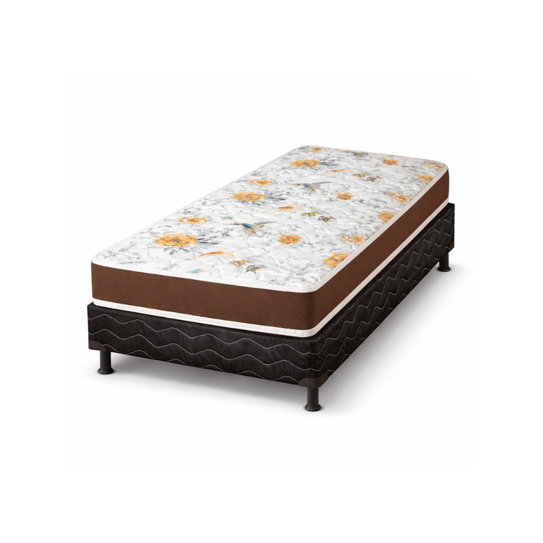 Cama Box Solteiro Colchão e Base 88x188 D45 EPS Bacetto