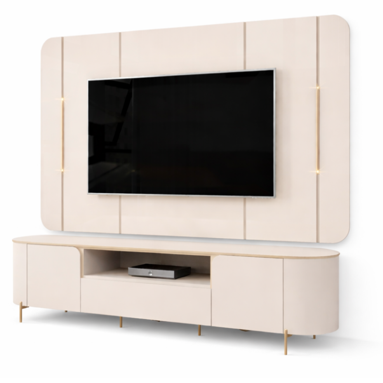 Painel e Bancada Areta Para TV Até 75' Dj Móveis