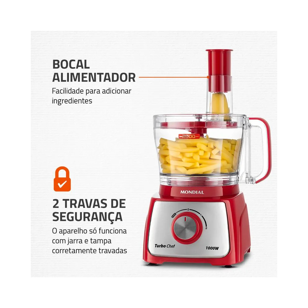 Multiprocessador Turbo Chef 7 em 1 Mondial MPN-01-RE