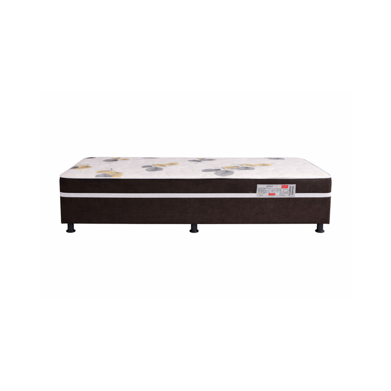 Kit 2 Camas Box Black D28 Solteiro Conjugada 88x188 Bacetto