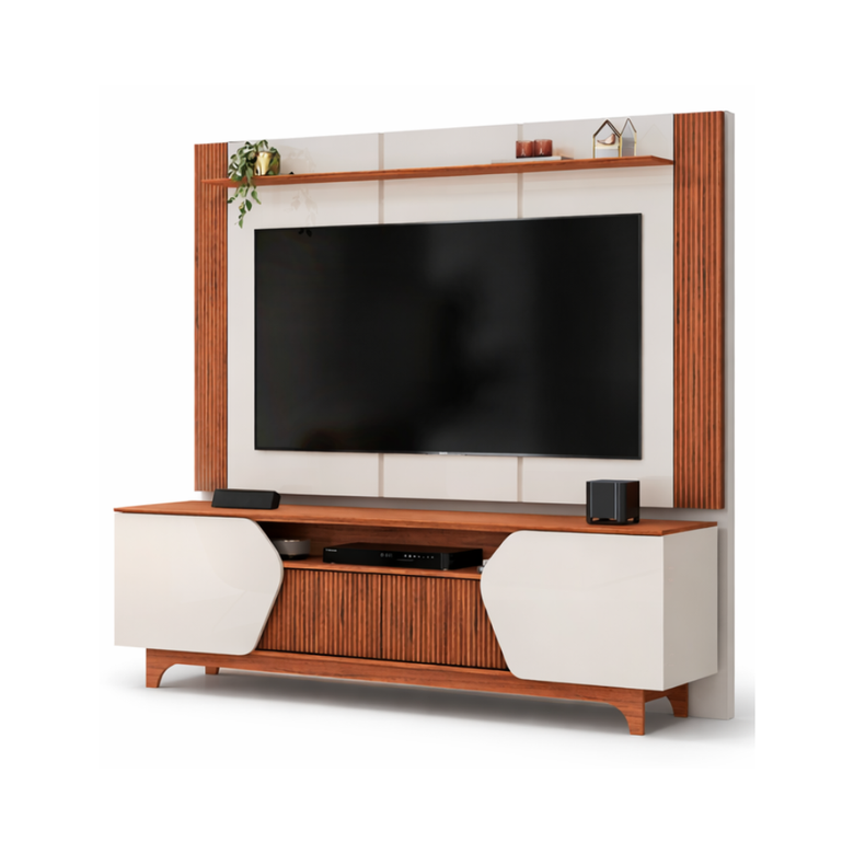 Painel e Bancada Helo para TV Até 75' DJ Móveis