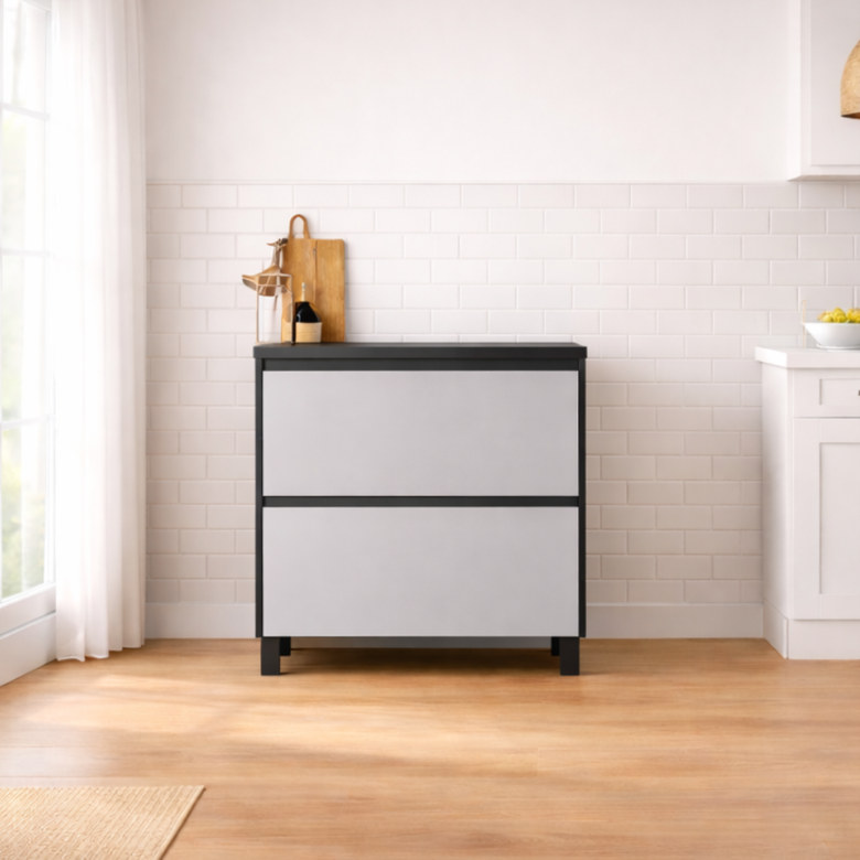 Balcão 80cm 1 Porta 1 Gaveta Com Tampo Lumina Itatiaia