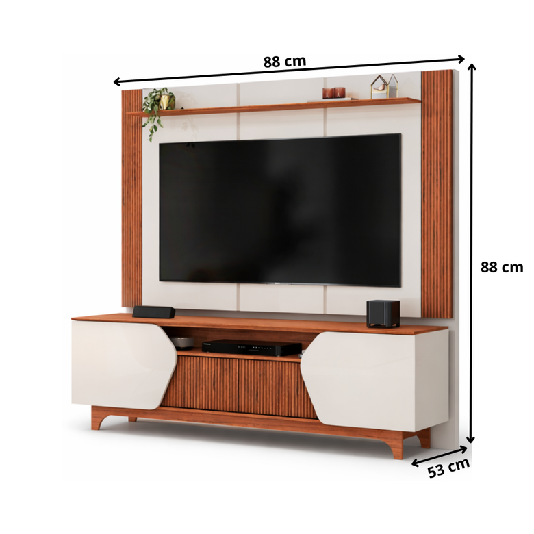 Painel e Bancada Helo para TV Até 75' DJ Móveis