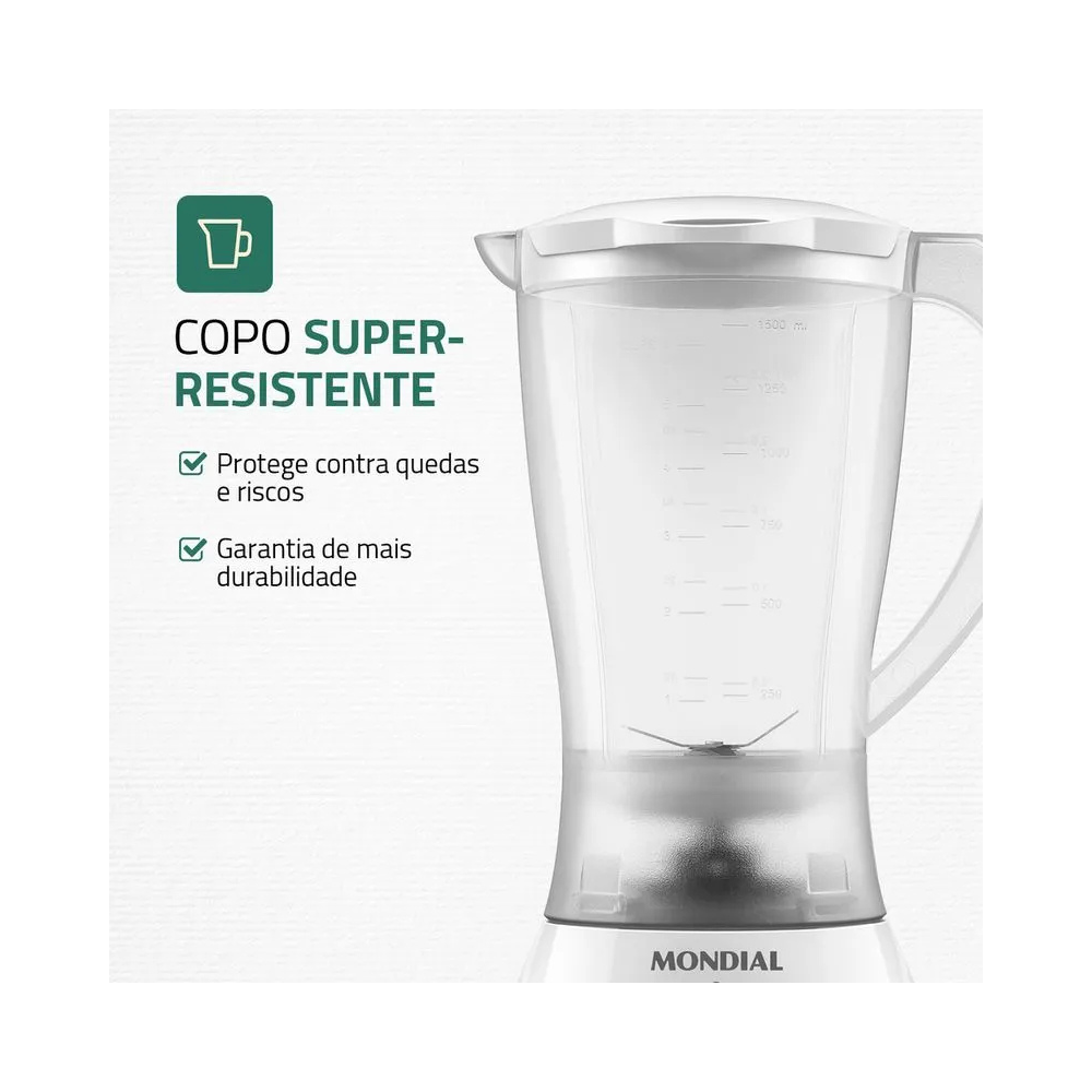 Liquidificador Mondial Easy Power L-550 2 Velocidades 550W