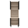 Paneleiro 70 cm 2 Portas de Vidro e 2 Portas MDP Firenze Demóbile