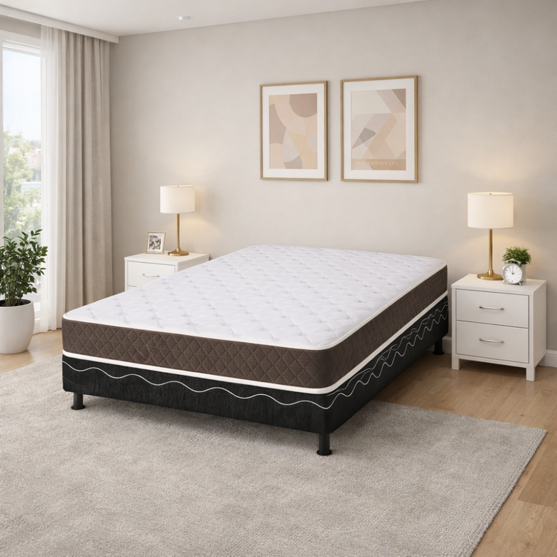 Conjunto Box Casal Isoflex D33 (Base + Colchão) 138x188cm Bacetto